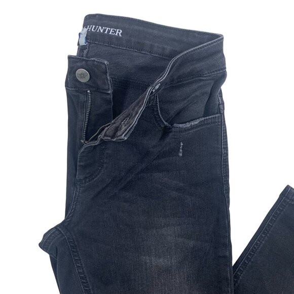 DENIM HUNTER distressed 5 pocket  black skinny jeans  size 29 - Picture 9 of 16